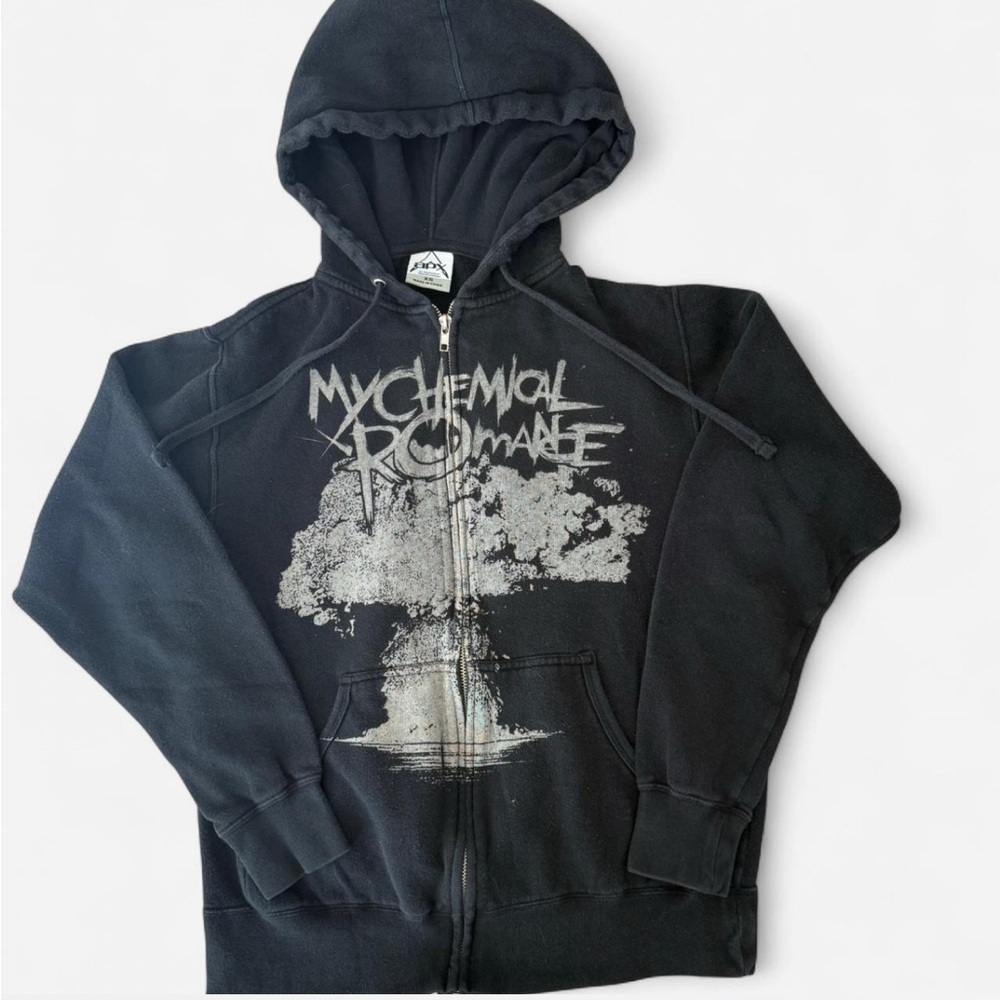 Rare Vintage Black My Chemical Romance XS Zip Up Hoodie